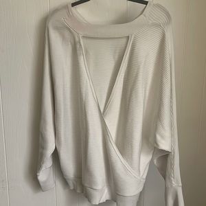 Opened back sweater